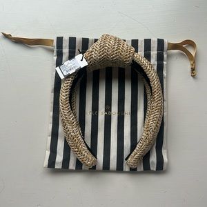 Lele Sadoughi Tan Braided Headband